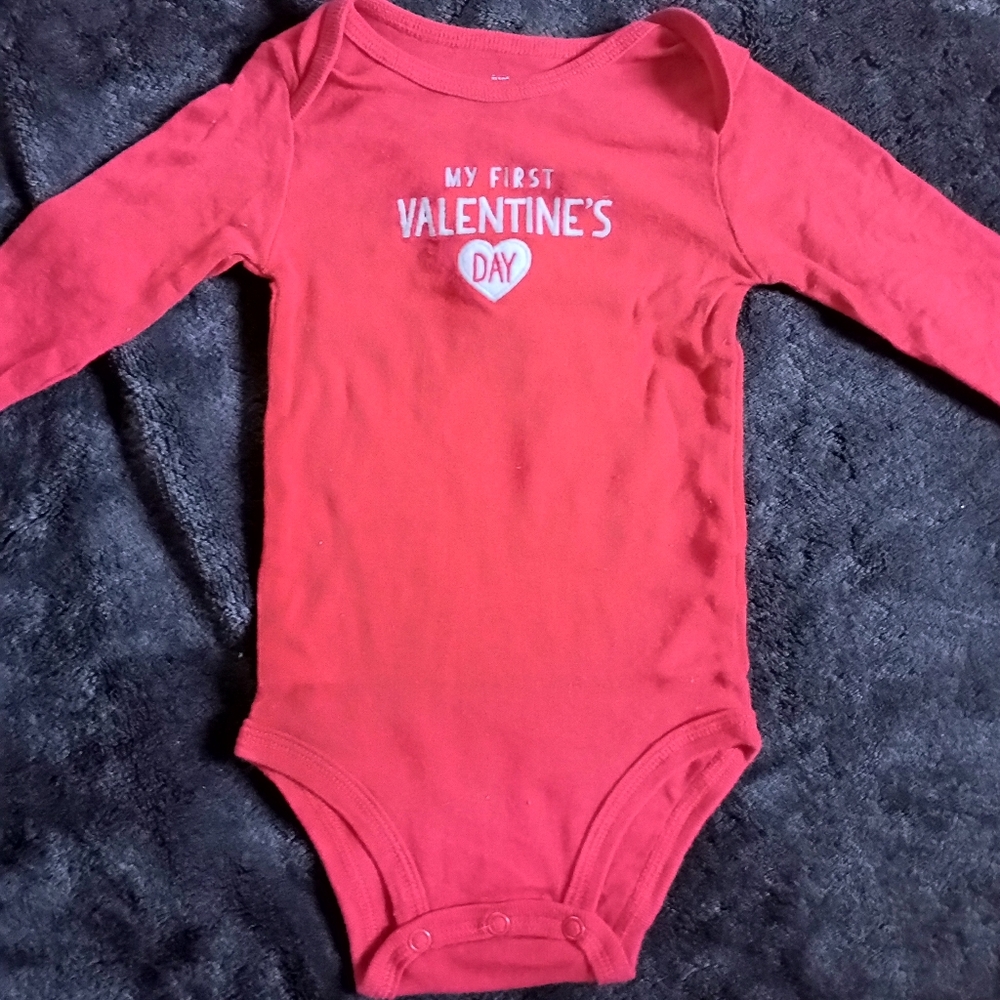 My first valentine's day onesie